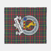 MacKintosh Hunting Modern Clan Badge Tartan Pset Fleece Deken (Voorkant (Horizontaal))