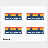 Mackintosh North Carolina Canoe Rechthoekige Sticker (Vel)