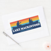 Mackintosh North Carolina Canoe Rechthoekige Sticker (Envelop)