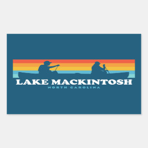Mackintosh North Carolina Canoe Rechthoekige Sticker