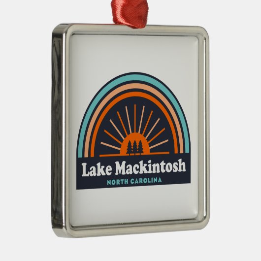 Mackintosh North Carolina Rainbow Metalen Ornament (Rechts)