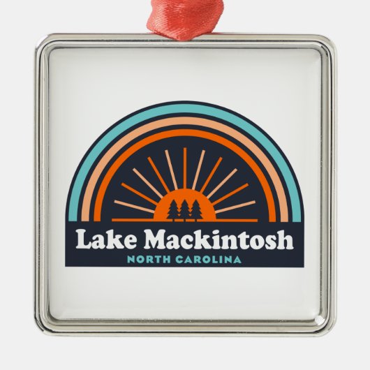 Mackintosh North Carolina Rainbow Metalen Ornament (Voorkant)