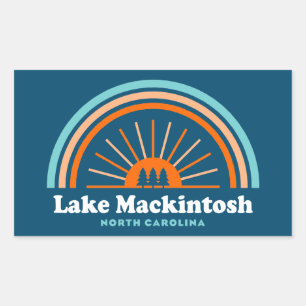 Mackintosh North Carolina Rainbow Rechthoekige Sticker