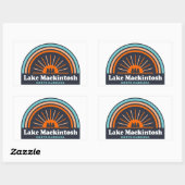 Mackintosh North Carolina Rainbow Rechthoekige Sticker (Vel)