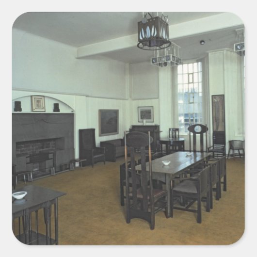 Mackintosh Room Vierkante Sticker (Voorkant)