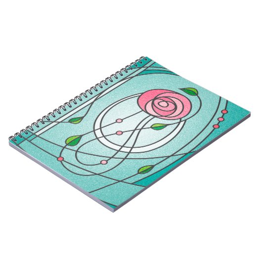 Mackintosh Roos Notitieboek (Linkerzijde)