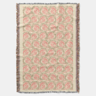 Mackintosh Roos Pattern in Pink and Brown Deken