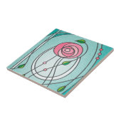 Mackintosh Roos Tegeltje (Zijkant)