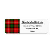 MacKintosh Tartan. Etiket (Voorkant)