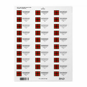 MacKintosh Tartan. Etiket (Full Sheet)