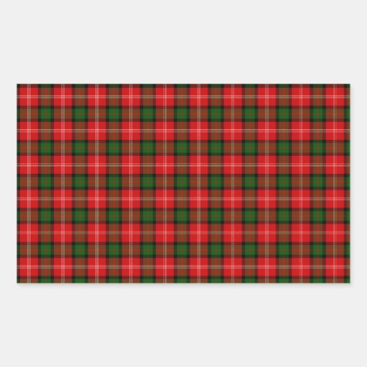 MacKintosh Tartan Rechthoekige Sticker (Voorkant)