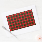 MacKintosh Tartan Rechthoekige Sticker (Envelop)