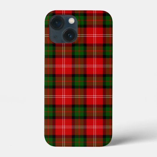 MacKintosh tartan rode groene vleid Case-Mate iPhone Case (Achterkant)