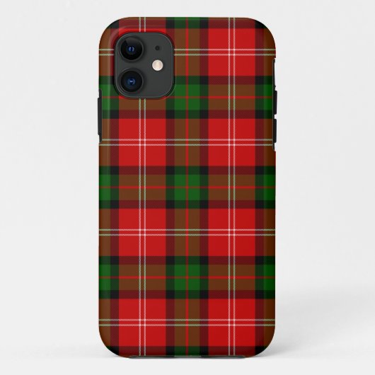 MacKintosh tartan rode groene vleid Case-Mate iPhone Case (Achterkant)