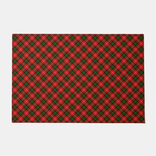 MacKintosh tartan rode groene vleid Deurmat (Voorkant)