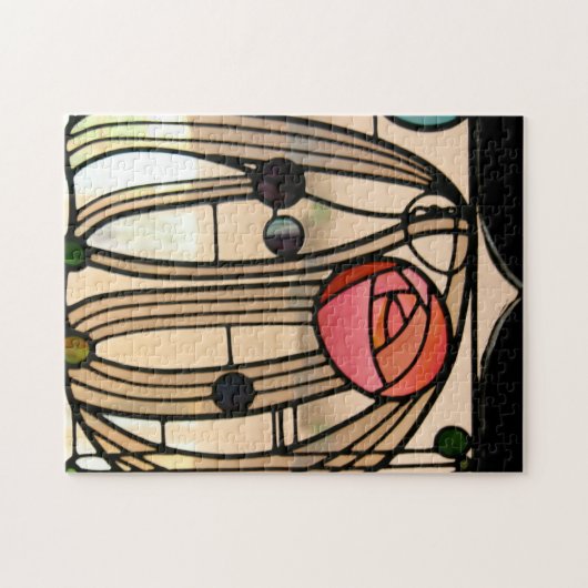 Mackintosh - The Glas in lood Window, Glasgow Legpuzzel (Horizontaal)