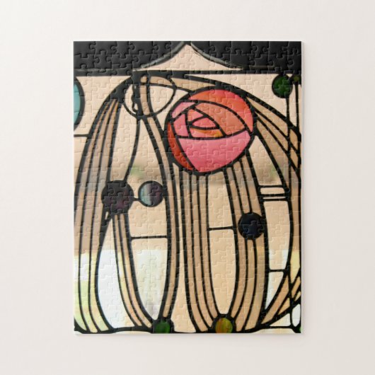 Mackintosh - The Glas in lood Window, Glasgow Legpuzzel (Verticaal)