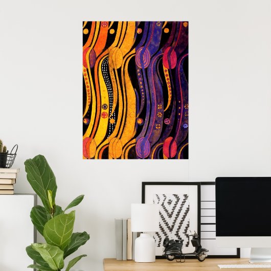 Mackintosh: Tulpenontwerp Poster (Thuiskantoor)