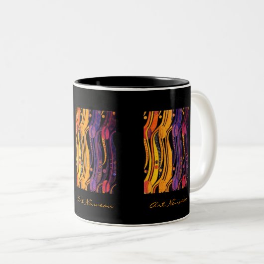 Mackintosh: Tulpenontwerp Tweekleurige Koffiemok (Voorkant rechts)