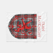 MacKnight Tartan Scottish Plaid Lion Rampant Fleece Deken (Voorkant (Horizontaal))