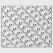 Macksie-and-Santa-LARGE Cadeaupapier (Vlak)