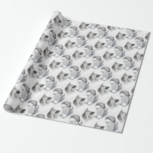 Macksie-and-Santa-LARGE Cadeaupapier