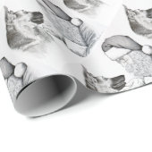 Macksie-and-Santa-LARGE Cadeaupapier (Rol Hoek)