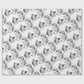 Macksie-and-Santa-LARGE Cadeaupapier (Vlak)
