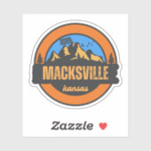 Macksville, Kansas Sticker (Vel)