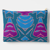 Mackup Pouch, een trendy meerkleurig ontwerp Acces Etui (Achterkant)