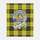 MacLachlan Clan Badge Tartan Pset Fleece Deken (Voorkant)