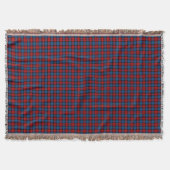 MacLachlan Clan Red en Royal Blue Tartan Deken (Voorkant)