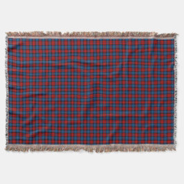 MacLachlan Clan Red en Royal Blue Tartan Deken