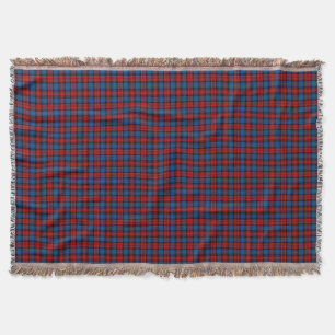 MacLachlan Clan Red en Royal Blue Tartan Deken