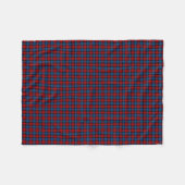 MacLachlan Clan Royal Blue en Red Tartan Fleece Deken (Voorkant (Horizontaal))