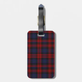 MacLachlan Clan Tartan Bagagelabel (Achterkant verticaal)