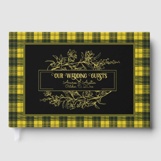 MacLachlan Dress Modern Original Scottish Tartan Gastenboek (Voorkant)