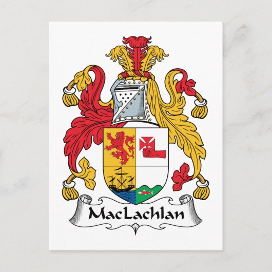 MacLachlan Family Crest Briefkaart (Voorkant)