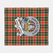 MacLachlan jacht Modern Clan badge Tartan Pset Fleece Deken (Voorkant (Horizontaal))