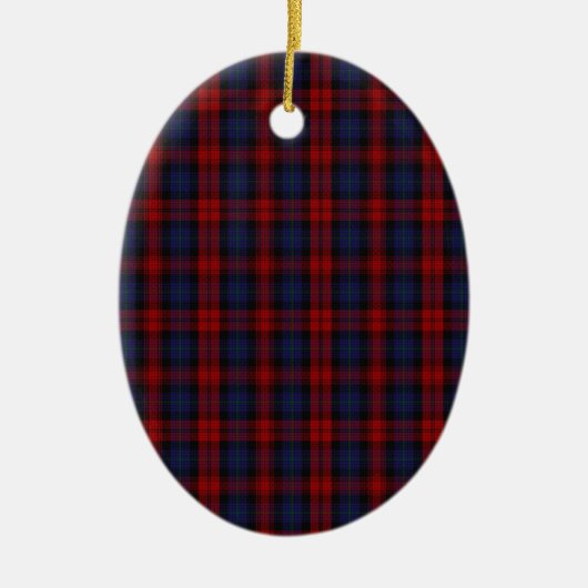 MacLachlan / McLaughlin Clan Tartan Keramisch Ornament (Voorkant)