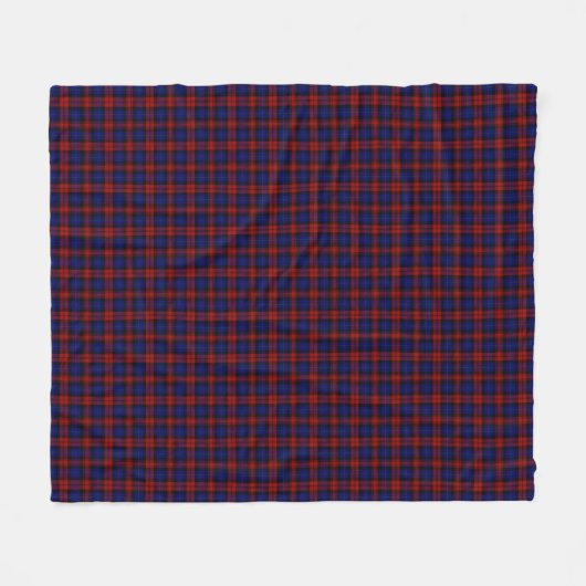 MacLachlan/McLaughlin Tartan Fleece Deken (Voorkant (Horizontaal))