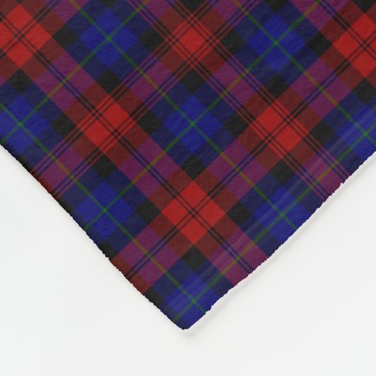 MacLachlan/McLaughlin Tartan  Fleece Deken (Hoek)
