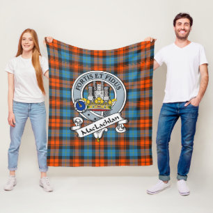 MacLachlan Oude Clan Badge Tartan Schotlandse ruit Fleece Deken