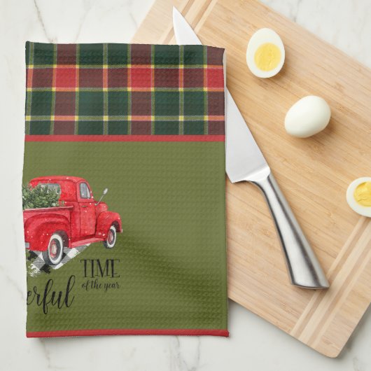 MacLachlan Oude Moderne Originele Tartan Kerstmis Theedoek (Quarter Fold)