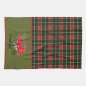 MacLachlan Oude Moderne Originele Tartan Kerstmis Theedoek (Horizontaal)