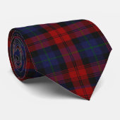 MacLachlan Red en blauw Tartan Pset Stropdas (Opgerold)