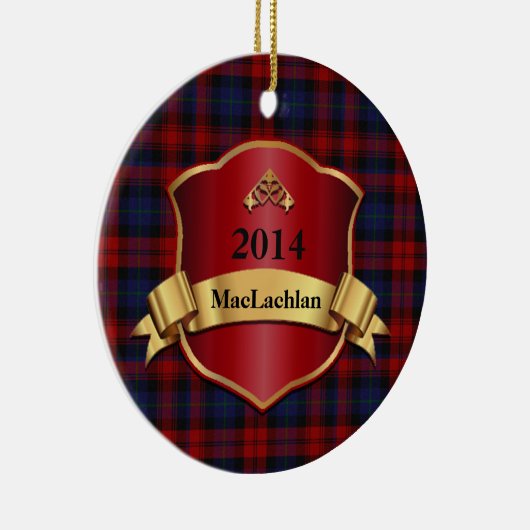 MacLachlan Tartan Aangepast ornament (Rechts)