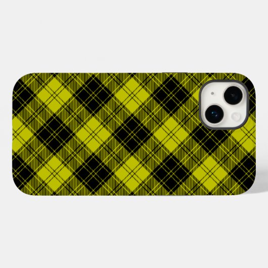 MacLachlan tartan gele zwarte vlecht Case-Mate iPhone Case (Achterkant (horizontaal))