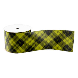 MacLachlan tartan gele zwarte vlecht Grosgrain Lint