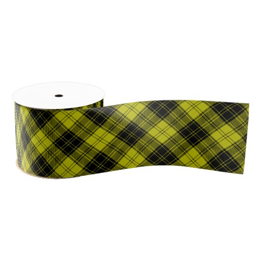MacLachlan tartan gele zwarte vlecht Grosgrain Lint (Spoel)